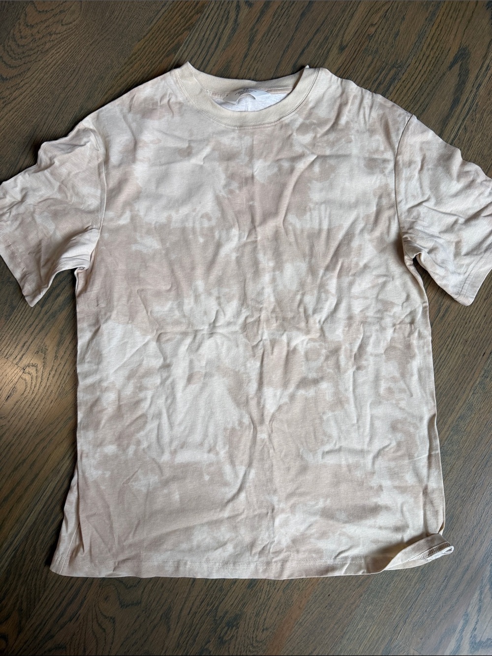 H&M Kids Short-Sleeve Crewneck T-Shirt in Light Beige